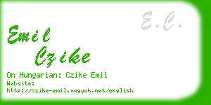 emil czike business card